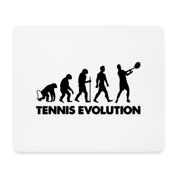 Évolution du tennis - Tapis de souris (format paysage) - blanc - Devant