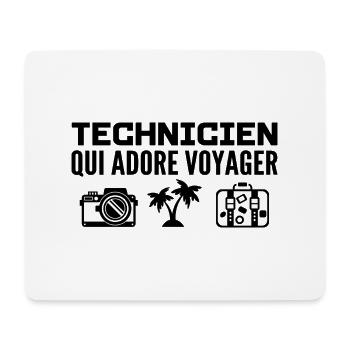 Reisende & Techniker: Leidenschaft & Entdeckung - Mousepad (Querformat) - Weiß - Vorne