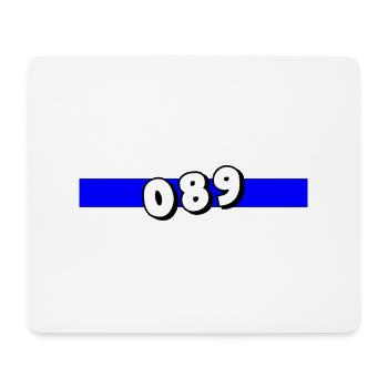 089 München Vorwahl Telefon telefonieren Bayern - Mousepad (Querformat) - Weiß - Vorne