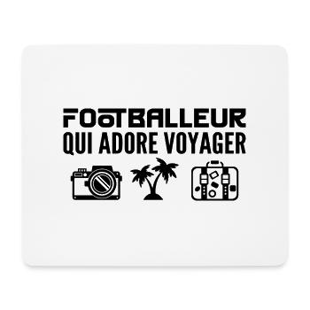 Voyageurs & Footballeurs : Passion & Découverte - Tapis de souris (format paysage) - blanc - Devant