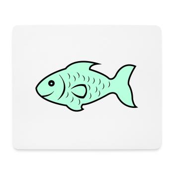 poissons1 - Tapis de souris (format paysage) - blanc - Devant