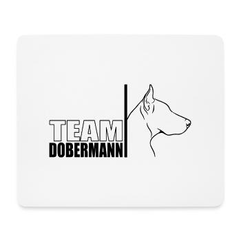 TEAM Dobermann Hunde Hund Hundesport Wilsigns - Mousepad (Querformat) - Weiß - Vorne