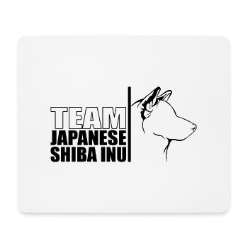 TEAM Chien japonais Shiba Inu Chien Wilsigns - Tapis de souris (format paysage) - blanc - Devant