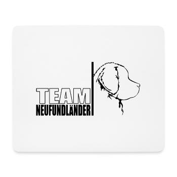 TEAM Neufundländer Hunde Hund Neufie Wilsigns - Mousepad (Querformat) - Weiß - Vorne