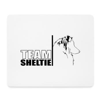 TEAM Sheltie Dog Dog Shetland Sheepdog Wilsigns - Mouse Pad (horizontal) - white - Front