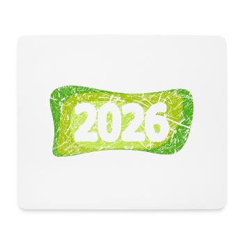 2026 - Tapis de souris (format paysage) - blanc - Devant