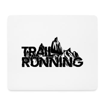 Trail Running Sports - Tapis de souris (format paysage) - blanc - Devant