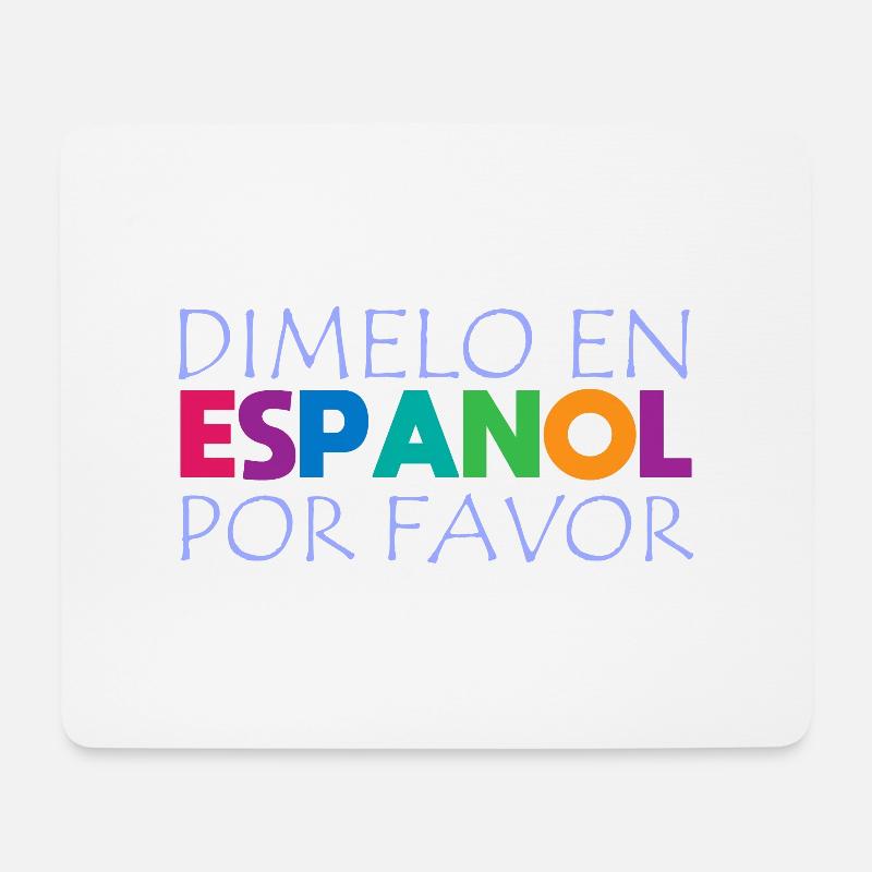 Spanisch Spanisch Lehrer Sprache - Mousepad (Querformat) - Weiß