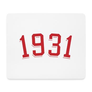 Sport Jahrgang 1931 - Mousepad (Querformat) - Weiß - Vorne