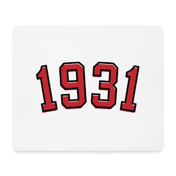 Sport Jahrgang 1931 - Mousepad (Querformat) - Weiß - Vorne