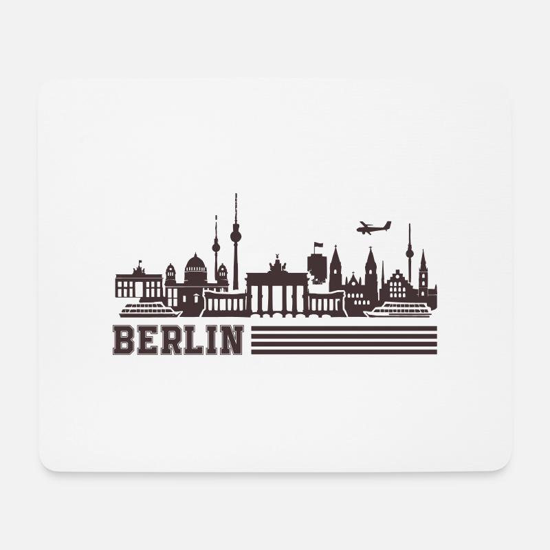 berlin skyline - Mousepad (Querformat) - Weiß