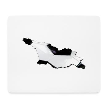 Georgia map frames real football - Mouse Pad (horizontal) - white - Front