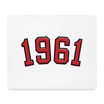 Sport year of birth 1961 - Mouse Pad (horizontal) - white - Front