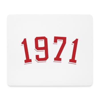 Sport year of birth 1971 - Mouse Pad (horizontal) - white - Front