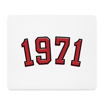 Sport year of birth 1971 - Mouse Pad (horizontal) - white - Front