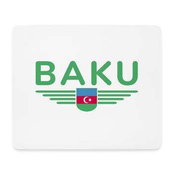 T-Shirt Bakou – Pour les fans de la capitale - Tapis de souris (format paysage) - blanc - Devant