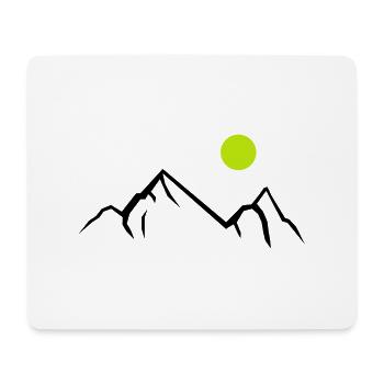 Mountains 01 - Mouse Pad (horizontal) - white - Front