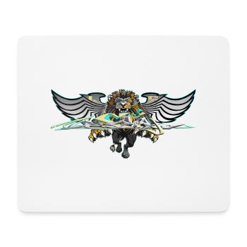 Lion - Mouse Pad (horizontal) - white - Front