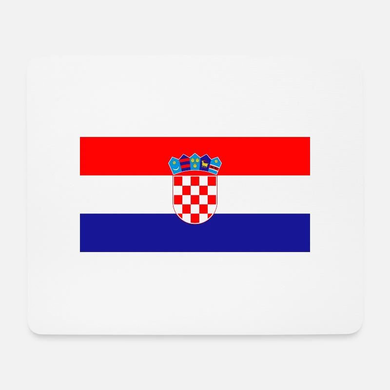 Kroatien - Mousepad (Querformat) - Weiß