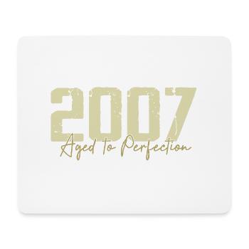 Original 2007 Rétro 2007 Cadeau d’anniversaire 2007 - Tapis de souris (format paysage) - blanc - Devant