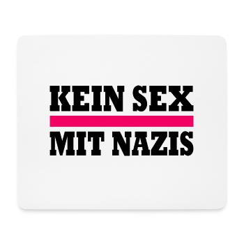 kein sex mit nazis - Mousepad (Querformat) - Weiß - Vorne