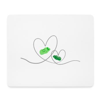 Froglove hearts - Mousepad (Querformat) - Weiß - Vorne