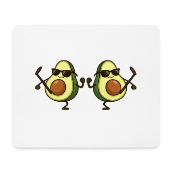 avocado karate 2 - Mousepad (Querformat) - Weiß - Vorne