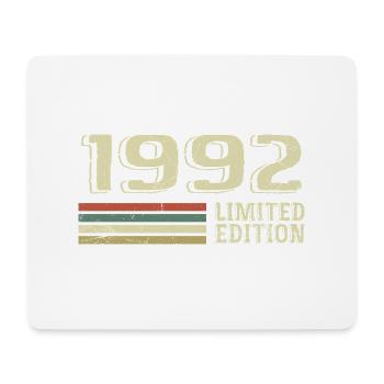 Born in 1992 Birthday 1992 Vintage 1992 - Mouse Pad (horizontal) - white - Front