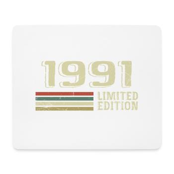Born in 1991 Birthday 1991 Vintage 1991 - Mouse Pad (horizontal) - white - Front