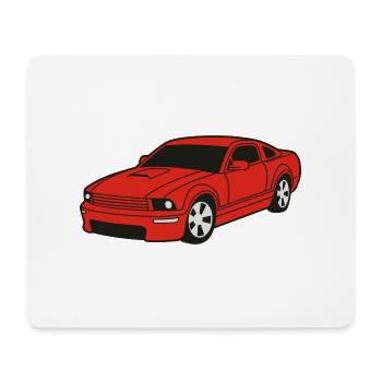 car - Mousepad (Querformat) - Weiß - Vorne