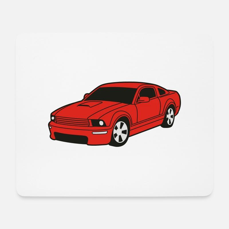 car - Mousepad (Querformat) - Weiß
