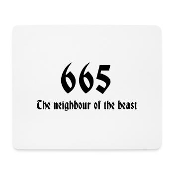 665 - Mousepad (Querformat) - Weiß - Vorne