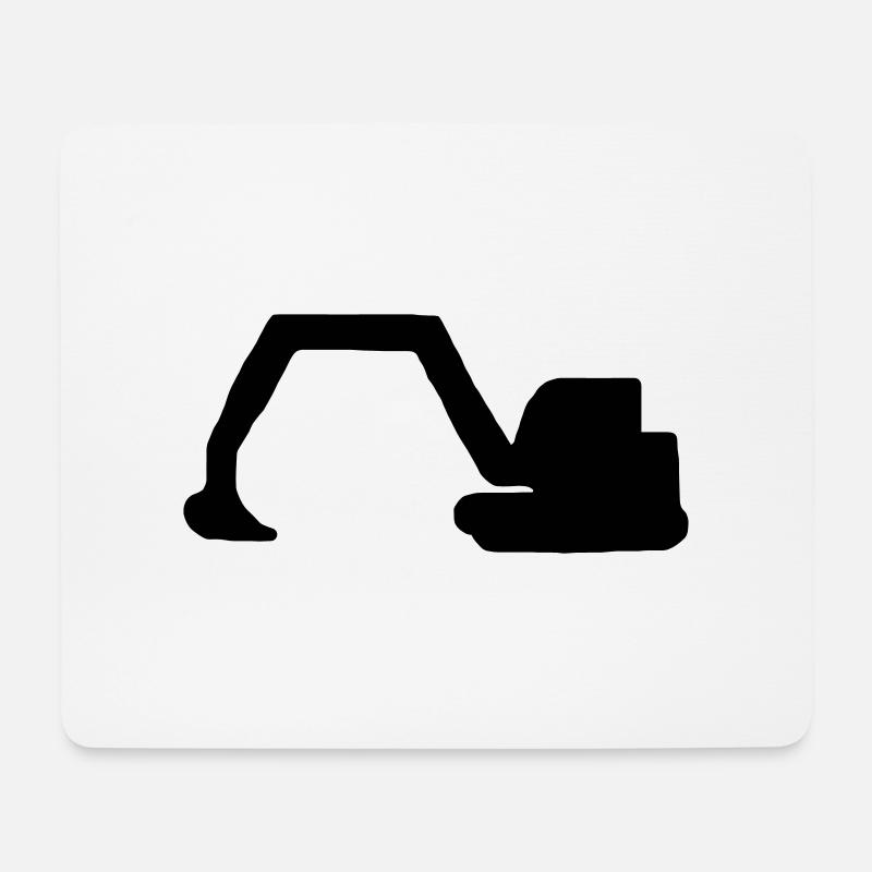 pelleteuse - Tapis de souris (format paysage) - blanc