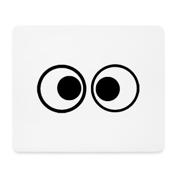 Augen 1 - Mousepad (Querformat) - Weiß - Vorne