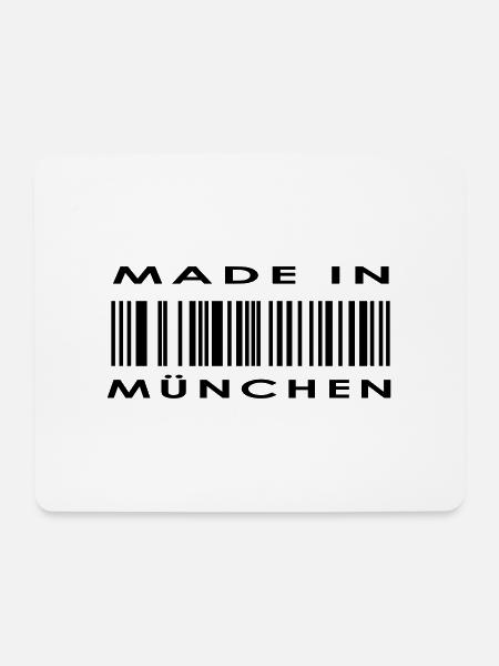München - Mousepad (Querformat) - Weiß