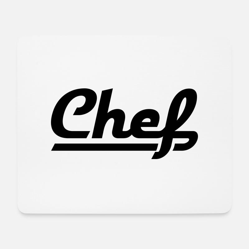 Chef - Mousepad (Querformat) - Weiß
