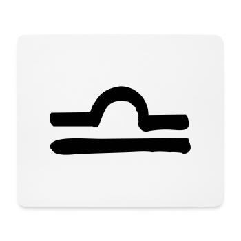 libra zodiac - Tapis de souris (format paysage) - blanc - Devant