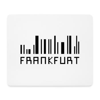 Frankfurt skyline Barcode - Hessen - Mouse Pad (horizontal) - white - Front