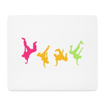 Break Dance Hip-Hop-danseur16 - Mousepad (Querformat) - Weiß - Vorne