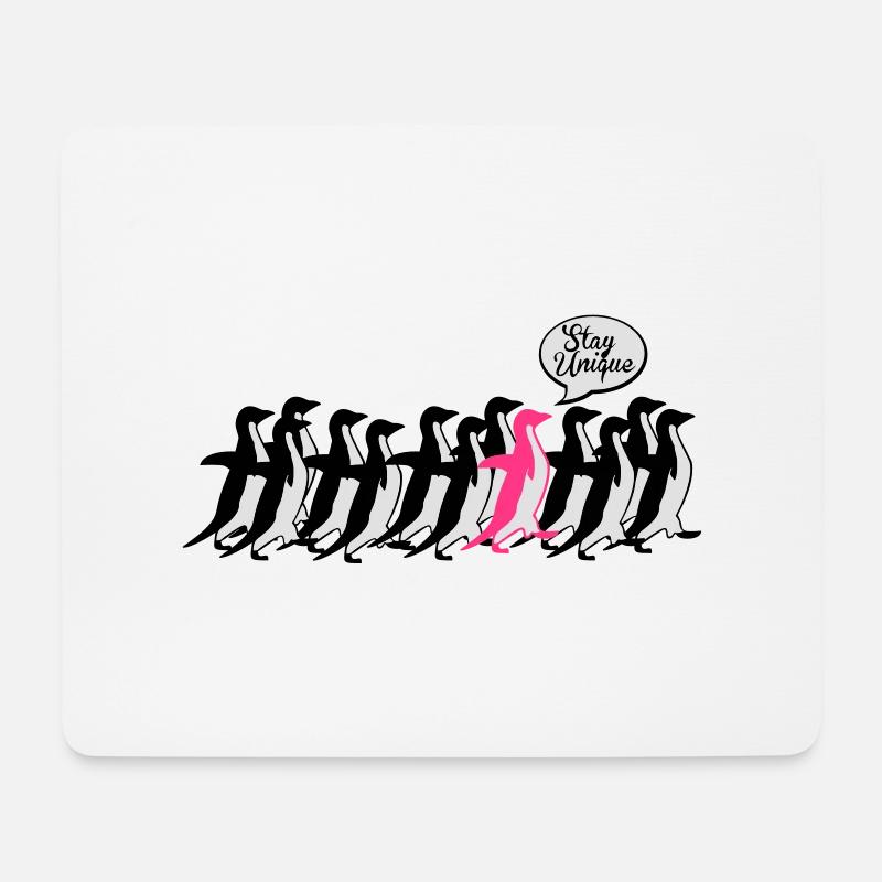 stay unique - Mousepad (Querformat) - Weiß