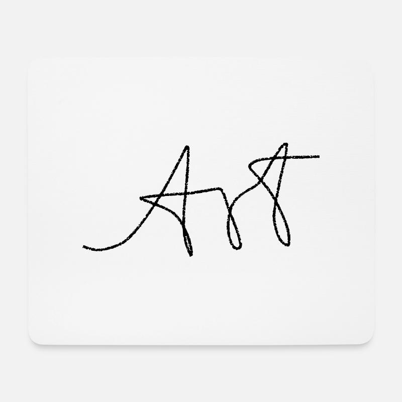 Art / Kunst / Schriftzug - Mousepad (Querformat) - Weiß