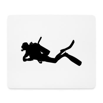 Diver - Mouse Pad (horizontal) - white - Front