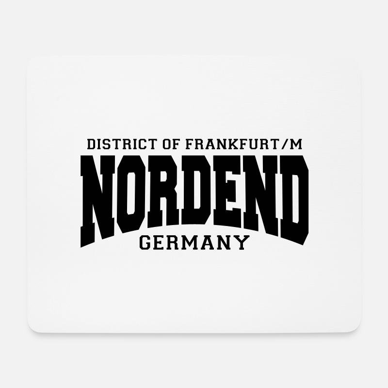 Frankfurt nordend - Mousepad (Querformat) - Weiß