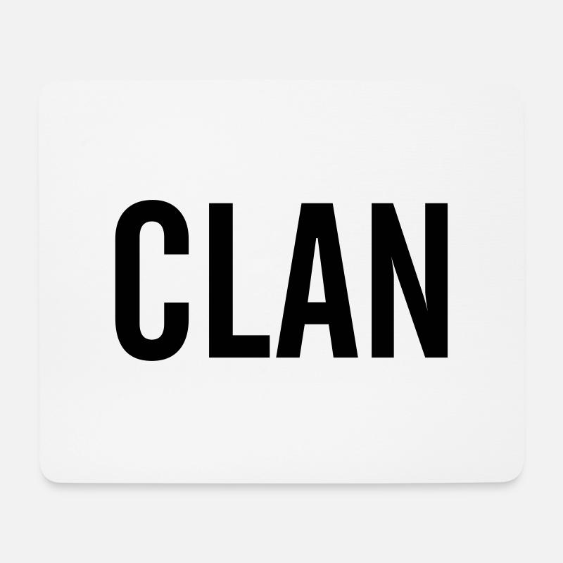 clan - Mouse Pad (horizontal) - white