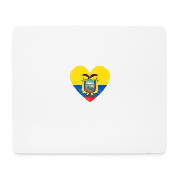 Equateur drapeau Equateur Quito Patriot cadeau - Tapis de souris (format paysage) - blanc - Devant