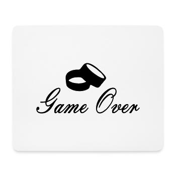 game over - Mousepad (Querformat) - Weiß - Vorne