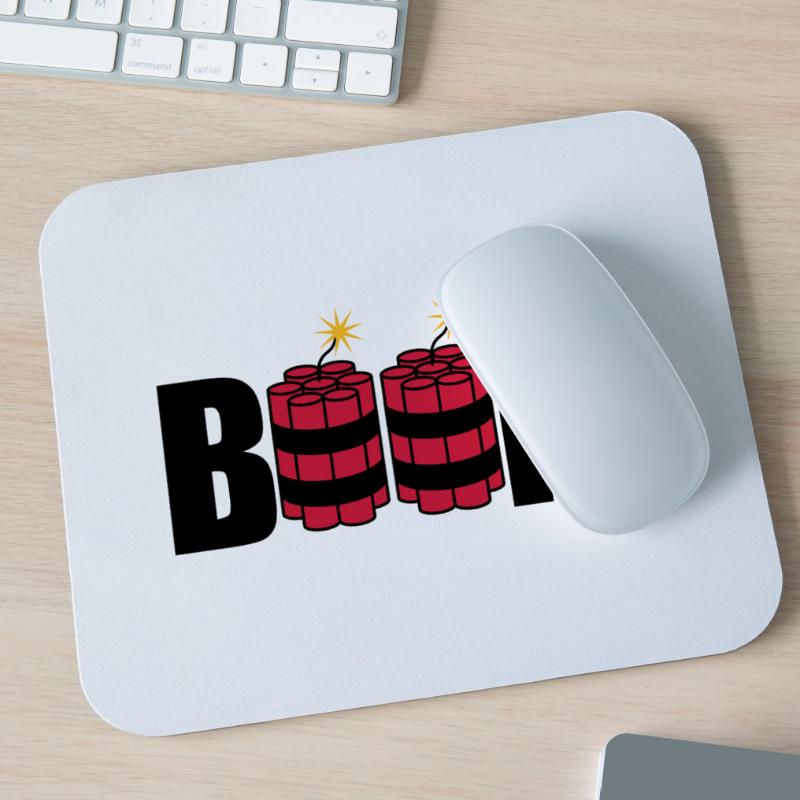 boom lit tnt dynamite explode explosion Mouse Pad (horizontal)