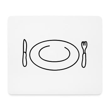 Hungry - Mousepad (Querformat) - Weiß - Vorne