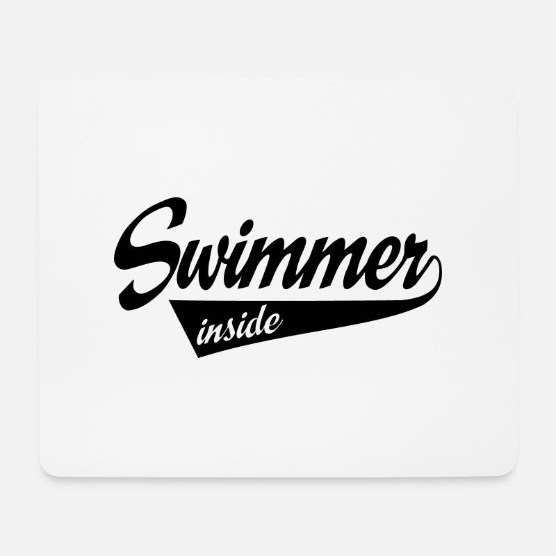 swimmerinside - Mouse Pad (horizontal) - white