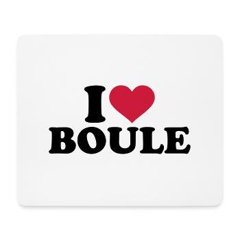 I love Boule - Mouse Pad (horizontal) - white - Front